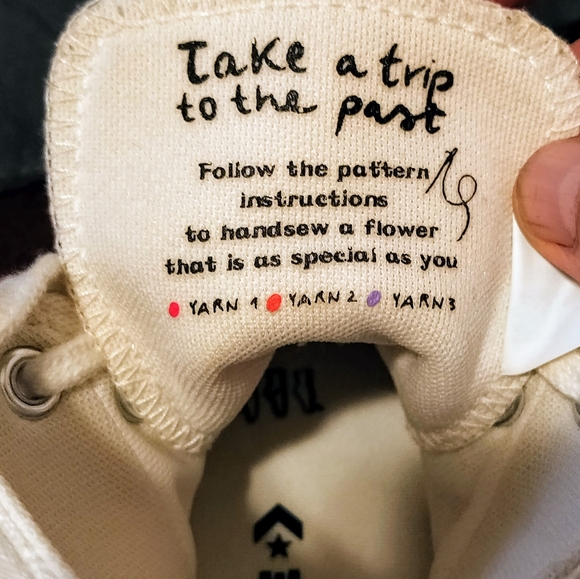 Size 7.5 - Converse Chuck Taylor All Star Crafted Patchwork Shoes Egret A05195C - Picture 11 of 12